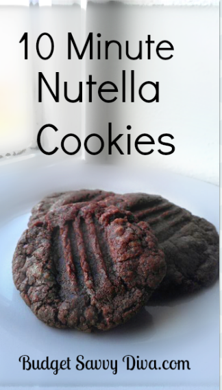 10 Minute Nutella Cookies Recipe